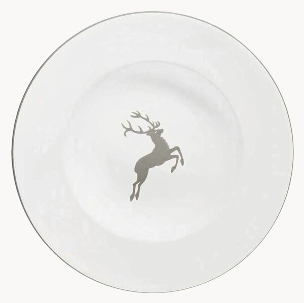 Ručně vyrobený talíř na těstoviny Gourmet Grey Deer