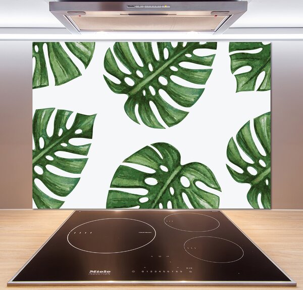 Skleněný panel do kuchynské linky Monstera pksh-101795652