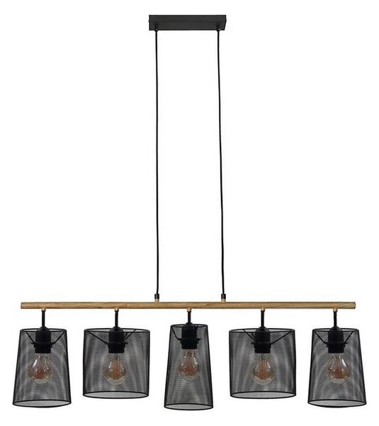 Brilo 4078-054 - Lustr na lanku WOOD & STYLE 5xE27/60W/230V