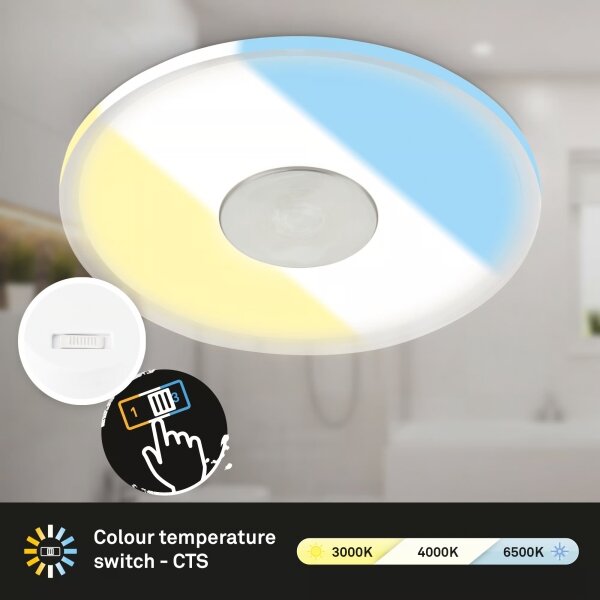 Briloner 7480019 - LED Koup podh svítidlo LED/6W/230V 3000/4000/6500K IP44 bílá