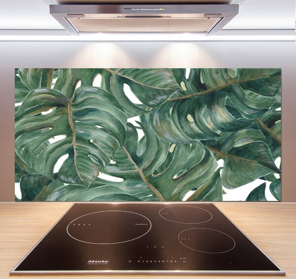 Skleněný panel do kuchynské linky Monstera pksh-101969533
