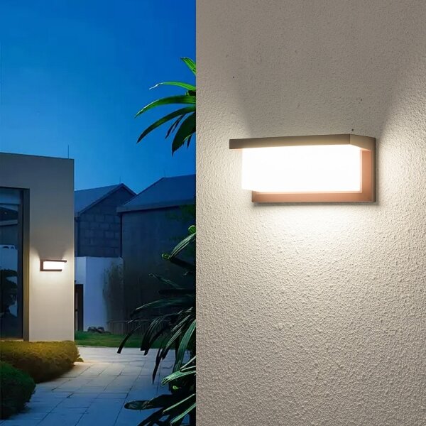 Brilagi - Venkovní nástěnné svítidlo BRICKY 1xE27/60W/230V hnědá IP54