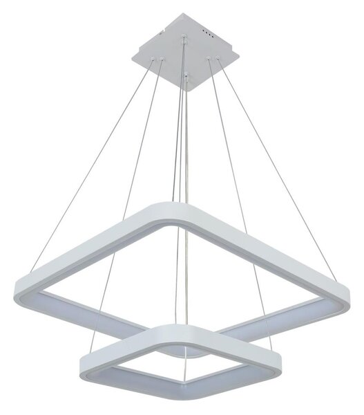 Brilagi - LED Stmív. lustr na lanku FALCON SLIM LED/78W/230V 50x50 cm bílá + DO
