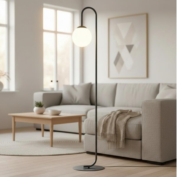 Stojací lampa FLOR 1xE14/10W/230V černá