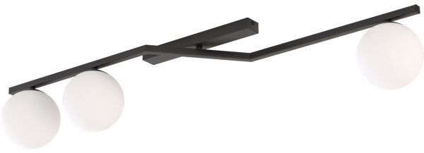 Stropní svítidlo NATON 3xE14/10W/230V černá/bílá
