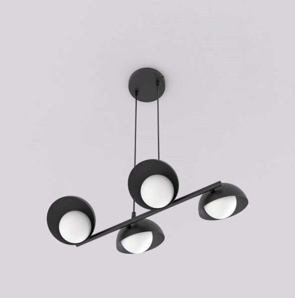 Lustr na lanku BOOM 4xG9/8W/230V černá