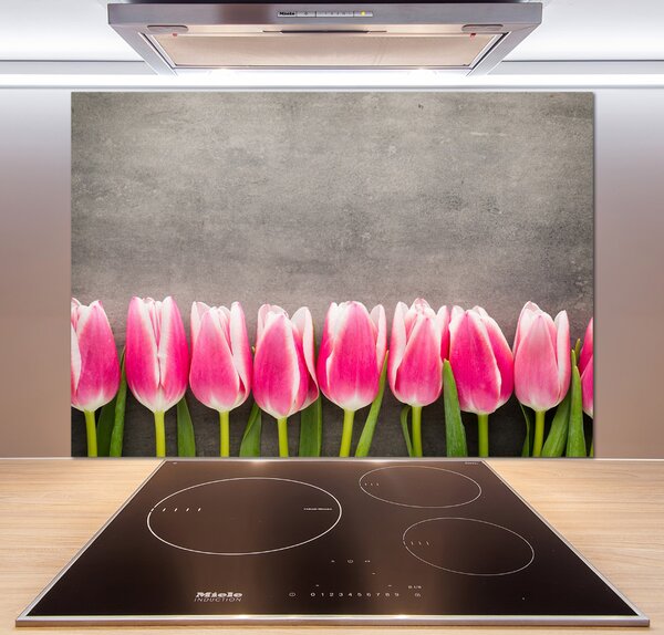 Panel do kuchyně Růžové tulipány pksh-102142486