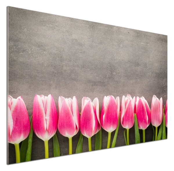 Panel do kuchyně Růžové tulipány pksh-102142486
