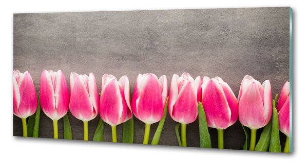 Panel do kuchyně Růžové tulipány pksh-102142486