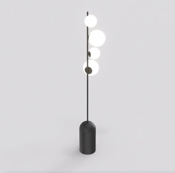 Stojací lampa ETNO 4xG9/8W/230V černá