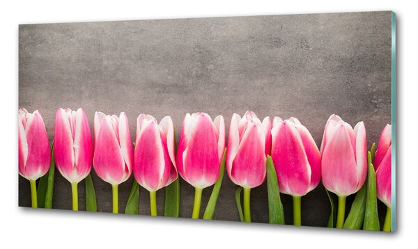 Panel do kuchyně Růžové tulipány pksh-102142486