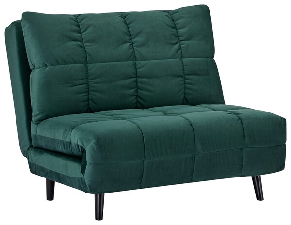 ROZKLÁDACÍ KŘESLO NA SPANÍ, textil, zelená Carryhome - Rozkládací sedačky