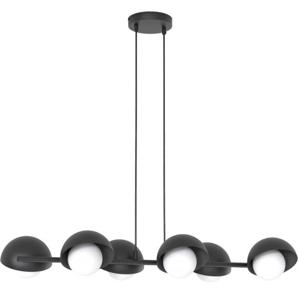 Lustr na lanku BOOM 6xG9/8W/230V černá
