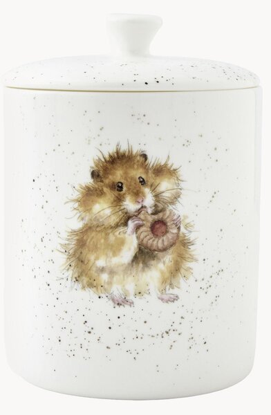 Skladovací dóza z kostního porcelánu Hamster
