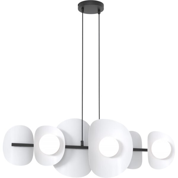 Lustr na lanku ELEMENTI 6xG9/8W/230V šedá