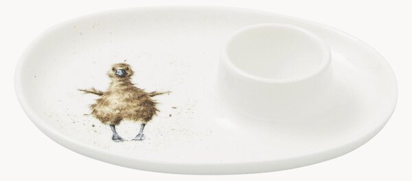 Talíř na vejce z kostního porcelánu Duck