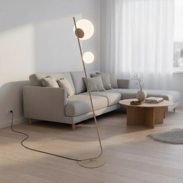Stojací lampa TATU 2xG9/8W/230V béžová