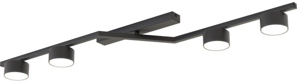 Stropní svítidlo SKAN 4xGX53/12W/230V černá
