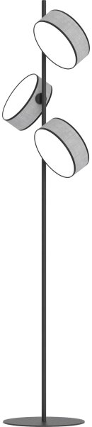 Stojací lampa DRUMZ 3xE14/10W/230V šedá