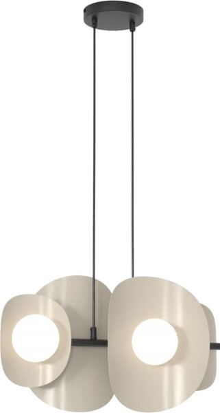 Lustr na lanku ELEMENTI 4xG9/8W/230V béžová