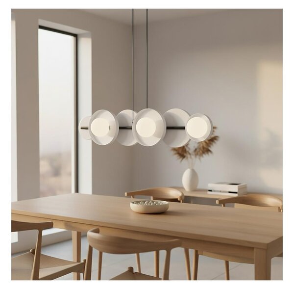 Lustr na lanku MODEL 6xG9/8W/230V bílá