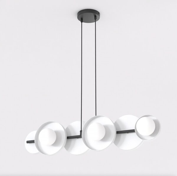 Lustr na lanku MODEL 6xG9/8W/230V bílá
