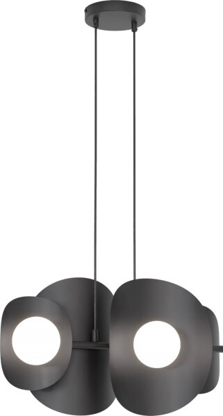 Lustr na lanku ELEMENTI 4xG9/8W/230V černá