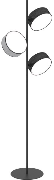 Stojací lampa DRUMZ 3xE14/10W/230V černá/šedá