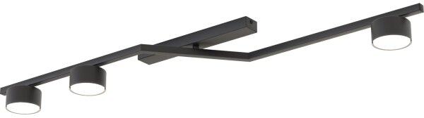 Stropní svítidlo SKAN 3xGX53/12W/230V černá