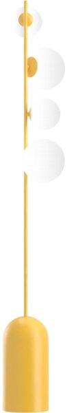 Stojací lampa ETNO 4xG9/8W/230V oranžová