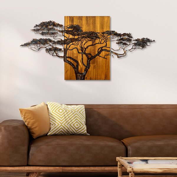 ASIR Nástěnná dřevěná dekorace ACACIA TREE