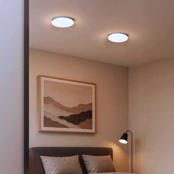 LED Koupelnové stropní svítidlo MAYA LED/15W/230V pr. 33 cm IP44 lesklý chrom
