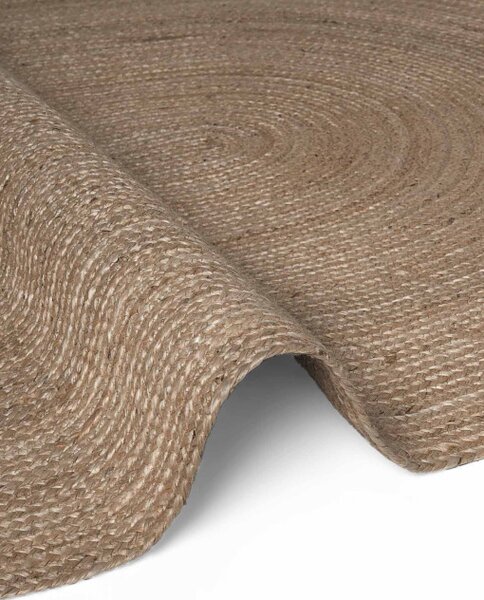 Koberec Hanse Home Jute Braided Rangpur naturální / hnědý ovál