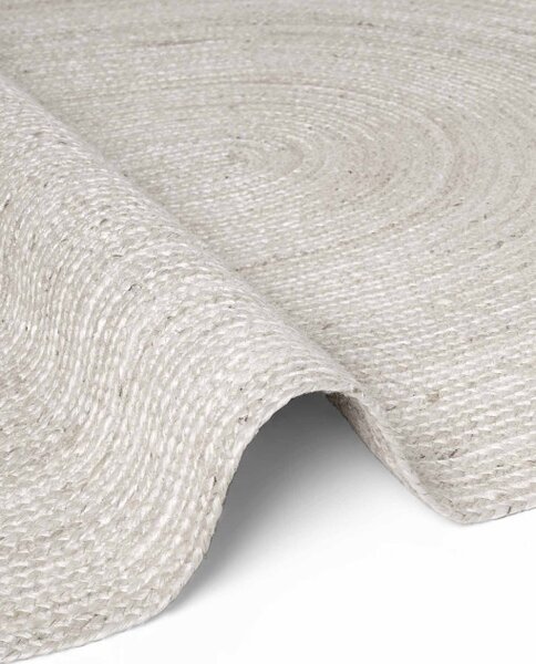Koberec Hanse Home Jute Braided Rangpur bílý ovál