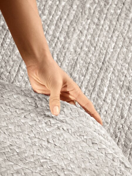 Koberec Hanse Home Jute Braided Rangpur bílý ovál