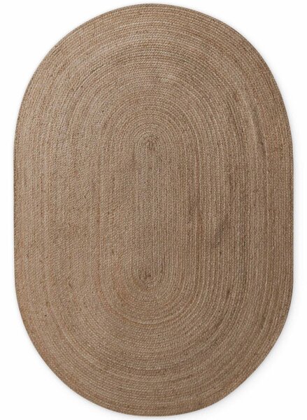 Koberec Hanse Home Jute Braided Rangpur naturální / hnědý ovál