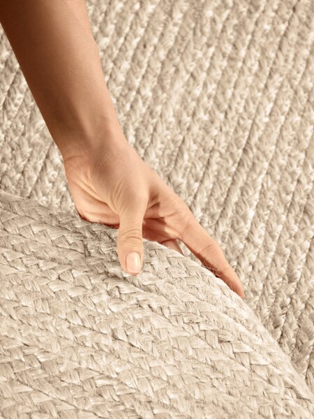 Koberec Hanse Home Jute Braided Rangpur naturální / sloní kost ovál