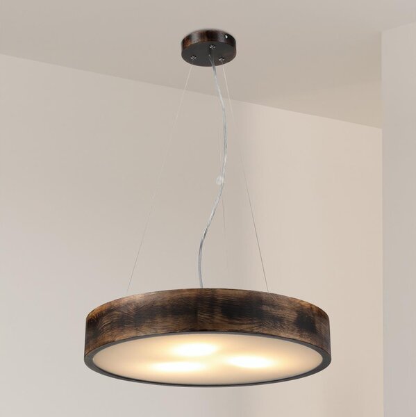 Brilagi - LED Lustr na lanku CARVALHO SMOKEY 3xE27/60W/230V dub pr. 47,5 cm