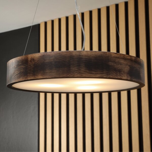 Brilagi - LED Lustr na lanku CARVALHO SMOKEY 3xE27/60W/230V dub pr. 47,5 cm