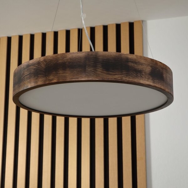 Brilagi - LED Lustr na lanku CARVALHO SMOKEY 3xE27/60W/230V dub pr. 47,5 cm