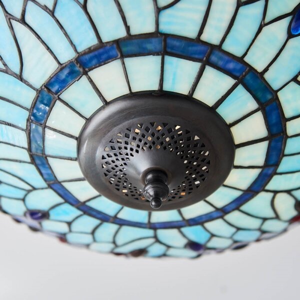 Endon 70722 - Stropní svítidlo Tiffany DRAGONFLY 2xE27/60W/230V pr. 41 cm