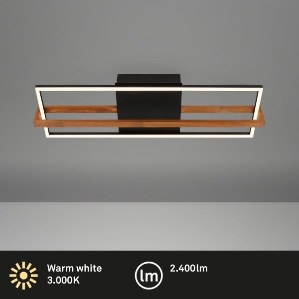 Briloner 3777-015 - LED Stropní svítidlo FRAME LED/21W/230V 3000K černá