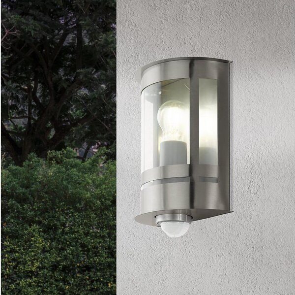 Eglo 79286 - Venkovní nástěnné svítidlo se senzorem TRIBANO 1xE27/60W/230V IP44
