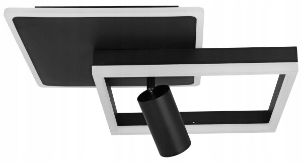 LED Stropní svítidlo LED/38W/230V + 1xGU10/30W černá