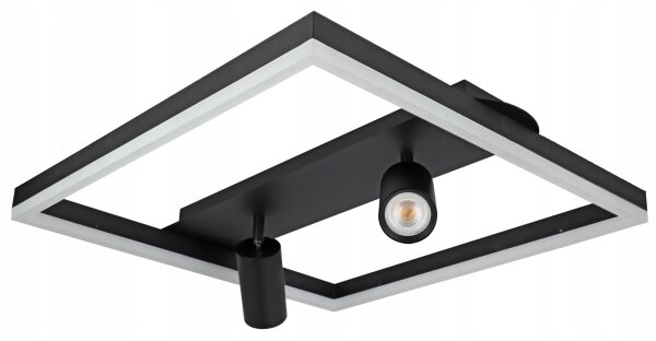 LED Stropní svítidlo LED/38W/230V + 2xGU10/30W černá
