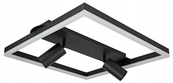 LED Stropní svítidlo LED/38W/230V + 2xGU10/30W černá