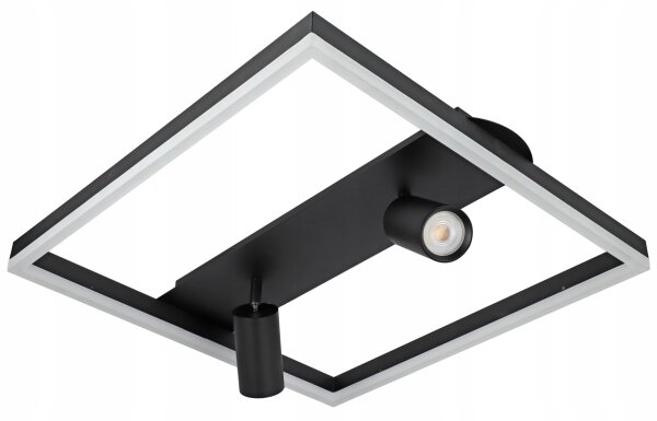LED Stropní svítidlo LED/38W/230V + 2xGU10/30W černá