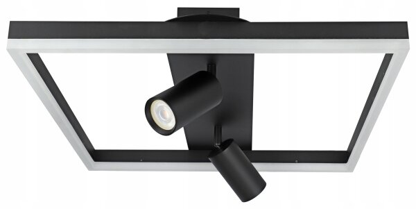LED Stropní svítidlo LED/38W/230V + 2xGU10/30W černá