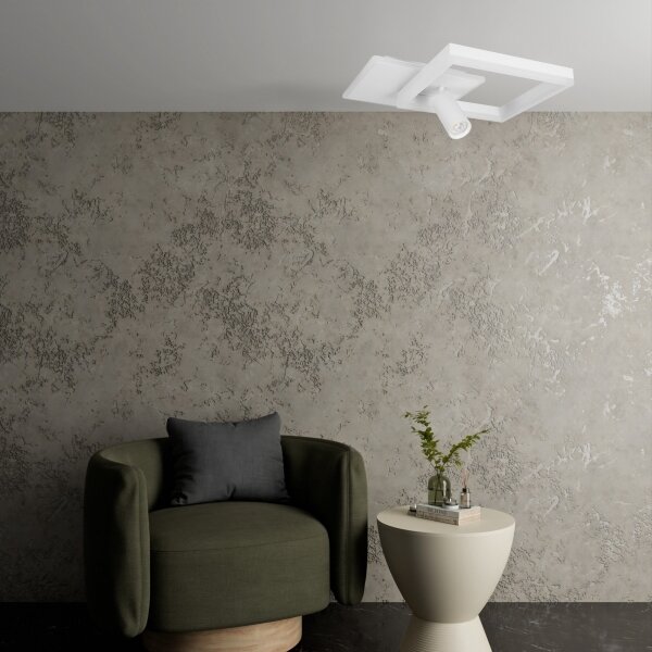 LED Stropní svítidlo LED/38W/230V + 1xGU10/30W bílá