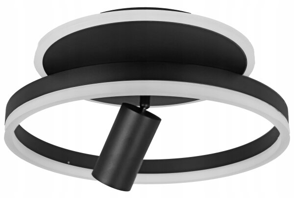 LED Stropní svítidlo LED/38W/230V + 1xGU10/30W černá